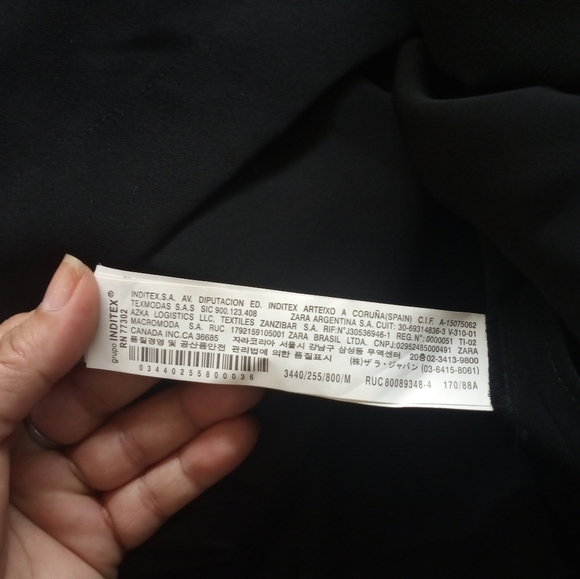 Zara Black Chic Blouse - Picture 6 of 9